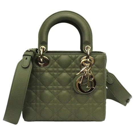 green dior bag|Dior lady bag small.